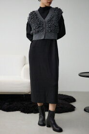 ループヤーンベストレイヤードセットニットワンピース / AZUL BY MOUSSY/アズール バイ マウジー/レディース/ワンピース ワンピース
