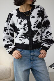 2WAY花柄ジャガードカーディガン / AZUL BY MOUSSY/アズール バイ マウジー/レディース/トップス カーディガン【MARKDOWN】