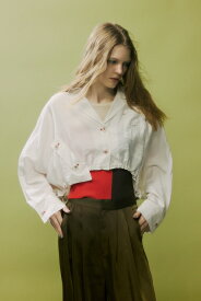 【PLUS】ショートギャザーシアーシャツ / AZUL BY MOUSSY/アズール バイ マウジー/レディース/トップス シャツ　ブラウス ブランド AZUL PLUS【MARKDOWN】