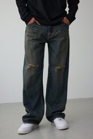 AZUL DENIM クラッシュヴィンテージワイド / AZUL BY MOUSSY/アズール バイ マウジー/メンズ/ボトムス デニムパンツ
