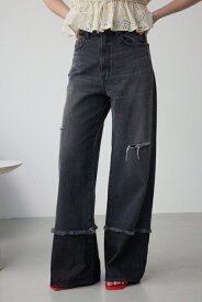 AZUL DENIM スウィッチングバイカラーデニム / AZUL BY MOUSSY/アズール バイ マウジー/レディース/ボトムス デニムパンツ【MARKDOWN】