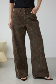 【堀田茜さん着用アイテム】AZUL DENIM J/Wレオパードプリントデニム / AZUL BY MOUSSY/アズール バイ マウジー/レディース/ボトムス デニムパンツ【MARKDOWN】