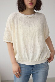 カットジャカードトップス / AZUL BY MOUSSY/アズール バイ マウジー/レディース/トップス カットソー【MARKDOWN】