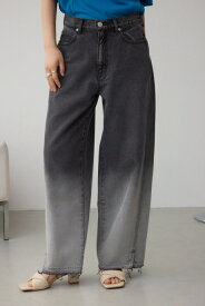 【堀田茜さん着用アイテム】AZUL DENIM グラデーションワイドデニム / AZUL BY MOUSSY/アズール バイ マウジー/レディース/ボトムス デニムパンツ【MARKDOWN】
