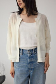 Wジップメッシュニットカーディガン / AZUL BY MOUSSY/アズール バイ マウジー/レディース/トップス ニット【MARKDOWN】