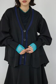 【PLUS】レイヤードペプラムニットカーディガン / AZUL BY MOUSSY/アズール バイ マウジー/レディース/トップス カーディガン ブランド AZUL PLUS【MARKDOWN】