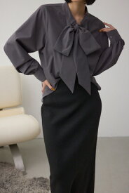 ボウタイリボンブラウス / AZUL BY MOUSSY/アズール バイ マウジー/レディース/トップス シャツ　ブラウス【MARKDOWN】