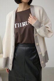 ラメバイカラーニットカーディガン / AZUL BY MOUSSY/アズール バイ マウジー/レディース/トップス カーディガン【MARKDOWN】