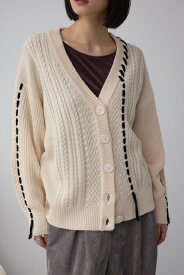 ステッチデザインカーディガン / AZUL BY MOUSSY/アズール バイ マウジー/レディース/トップス カーディガン【MARKDOWN】