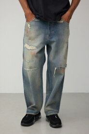 AZUL DENIM デストロイワイド / AZUL BY MOUSSY/アズール バイ マウジー/メンズ/ボトムス デニムパンツ