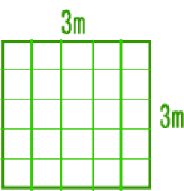 36本ゴルフネット　3M×3M （茶・青・黒・白・シルバーグレー）