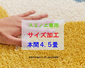 【スミノエ★サイズ加工】【本体加工※ハギレ加工は1枚500円加算】本間4.5帖サイズ 4.5帖 4.5畳 対象商品:ホームアスロ ウールフラット
