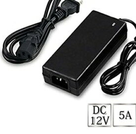 【中古】12V 5A多目的汎用対応モデルACアダプター DCサイズ丸pin5.5*2.5(2.1)mm 0~5A汎用 抗電磁波 対応デジタルアンプ/オーディオアンプ/LED テープライト/ビデオ/監視カメラなどに PSE
