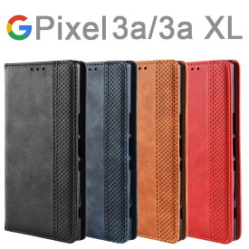 Google Pixel 3a ケース 手帳 Pixel 3a XL 手帳型 スマホケース ピクセル3a アンティーク オシャレ レザー カード入れ レザー 合皮 シンプル 北欧風