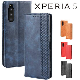 Xperia 5 ケース 手帳 xperia5 ケース 手帳 エクスペリア5 SO-01M SOV41 901SO アンティーク オシャレ レザー カード入れ レザー 合皮 シンプル 北欧風