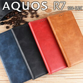 AQUOS R7 ケース 手帳 aquosr7 ケース 手帳 アクオスr7 SH-52C アンティーク オシャレ レザー カード入れ レザー 合皮 シンプル 北欧風