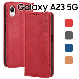 Galaxy A23 5G ケース 手帳 galaxya23 ケース 手帳 ギャラクシーa23 SC-56C SCG18 アンティーク オシャレ レザー カード入れ レザー 合皮 シンプル 北欧風