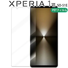 Xperia 1 VI フィルム SO-51E ブルーライトカット PET 保護フィルム ノングレア つや消し マット 透明 クリア エクスペリア1 マーク6 ソニー