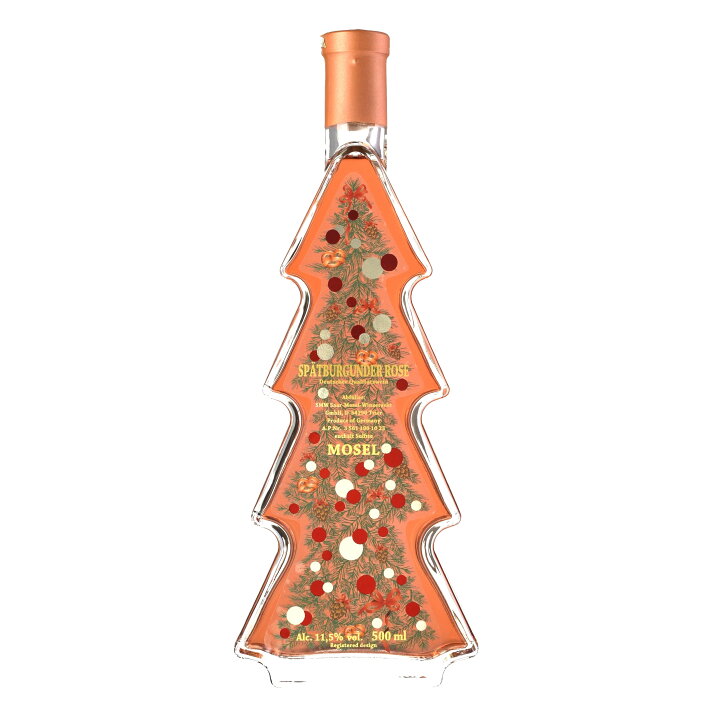 楽天市場】クリスマスツリー型ボトルワイン ロゼ 【2022】500ml 