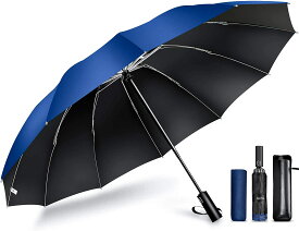 クーポンで1,890円【楽天1位】 折りたたみ傘 日傘 12本骨 折り畳み傘 自動開閉 軽量 逆さ傘 大きい 折りたたみ 逆さま傘 完全遮光 メンズ レディース 男女兼用 ワンタッチ 折れにくい 濡れない 晴雨兼用 遮光 遮熱 ビジネス 通勤 耐風 撥水 収納ポーチ 逆折り式 花粉対策