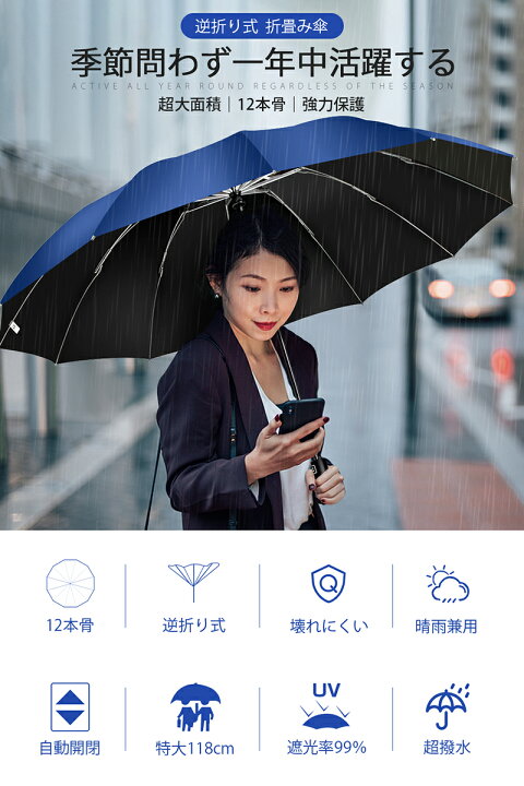 楽天市場】クーポンで2,280円【楽天1位】 折りたたみ傘 日傘 12本骨 