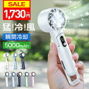 6/27迄！クーポンで1,730円～【楽天1位★テレビ紹介】 ハンディファン 冷却プレート 携帯扇風機 5000mAh 3200mAh クー…