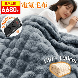 電気毛布 P5倍＋クーポンで6,680円～【楽天1位★JIS認証保温性81.6%】 ふわとろ毛布 掛け敷き 日本製ヒーター 着る毛布 DC給電 130x190cm 3Way おうち時間 オフィス モコモコブランケット 毛布ブランケット 極上ふわとろ 即暖 保温 電気ひざ掛け 電気ブランケット ふわもこ