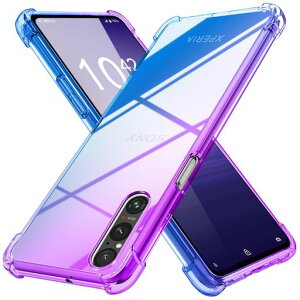 YDIHIHO �K�� Xperia 1 V �p�̃P�[�X �N���A ���^ �O���f�[�V�����F tpu �ϏՌ� ��/�u���[
