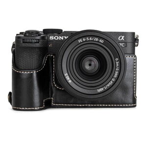kinokoo a7c2/a7CR �P�[�X�Akinokoo SONY ILCE-7CM2/��7CII/a7CR��p �J�����P�[�X a7cii �P�[�X �{�f�B�P�[�X �o�b�e���[�̌����ł� �O�r�l�W���t�� �J�����P�[�X PU���U�[(�u���b�N)