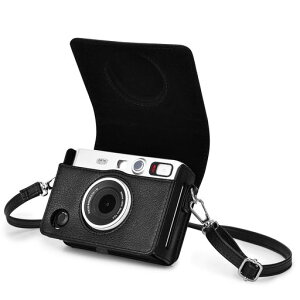 Rieibi instax miini EVO�P�[�X ���g��PU���U�[�ی�o�b�O Instax Mini Evo �J�����A�N�Z�T���[ Fuji INSTAX MINI EVO�C���X�^���g�J�����p �`�F�L�G�{�P�[�X ���O���\�ȃP�[�X ����̃��U�[