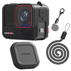 Taoricup Insta360 Ace Pro �Ή� �ی�J�o�[ �ی�P�[�X �V���R���P�[�X+�����Y�L���b�v+�X�g���b�v Insta360 Ace Pro �Ή� �A�N�Z�T���[ �S�ʕی� �L�Y�h�~ �����h�~, ��