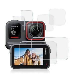 �y6���Z�b�g ���{���Ɏq���z�Ή� Insta360 Ace Pro 2 �ی�t�B���� �t�B���� �p �C���X�^360 ace pro2 �J���������Y�ی�t�B���� �����ߗ� �t���ی�t�B���� �d�x9H �ϏՌ� ��U�h�~ �����^ �P�[�X�c