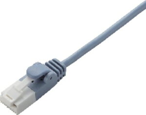 �G���R�� LAN�P�[�u�� CAT6 5m �c�����܂�Ȃ� �ܐ܂�h�~�R�l�N�^ �X���� �u���[ LD-GPST/BU50
