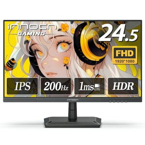 INNOCN �Q�[�~���O���j�^�[ 24.5�C���` 200Hz IPS 1ms(GTG) �t��HD ����� �t���[�����X PS5/Xbox�Ή� Adaptive-Sync VESA100x100 HDMI2.0/DP1.4�ڑ� 25G2G