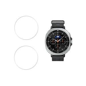 HUAKE ���Y�Ɏq�f�ސ� Galaxy Watch8 Classic (46mm) �p �K���X�t�B���� ���� �K���X �d�x9H �t�� �ی� �t�B���� �y2���z
