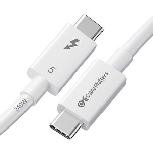 [Intel�F��] Cable Matters 80Gbps Thunderbolt 5 �P�[�u�� 1m �z���C�g
