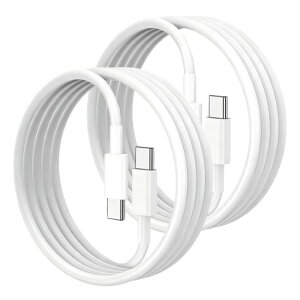 USB Type C to Type C �P�[�u�� 1.5m 2�{�Z�b�g Popolier�yPD�Ή� 65W/3A�}���[�d �z �^�C�vc �}���[�d �P�[�u���X�}�[�g�t�H���A�^�u���b�g�A�m�[�g�p�\�R���̃^�C�vc�@��ɑΉ��y�r�f�I�o�͔�Ή��z