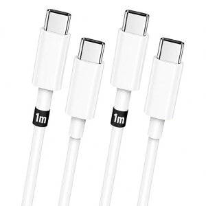 USB Type C �[�d �P�[�u��PD 150W �����}���[�d �^�C�vc �P�[�u�� iPhone17/Air/16/16e/15 Macbook/iPad Pro&Air/Galaxy �Ή��^�C�vc���@��Ή� �ݑ�Ζ��x��(01white,1m1m)