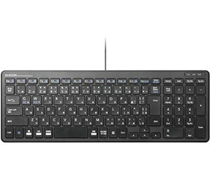 �G���R�� �L�[�{�[�h �L�� �p���^�O���t �R���p�N�g�L�[�{�[�h �u���b�N TK-FCP097BK