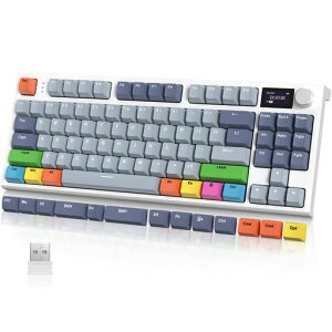 ATTACK SHARK x AJAZZ K86 �Q�[�~���O�L�[�{�[�h ���� 75%���J�j�J���L�[�{�[�h �z�b�g�X�|�b�g �e���L�[���X �m�u�t��