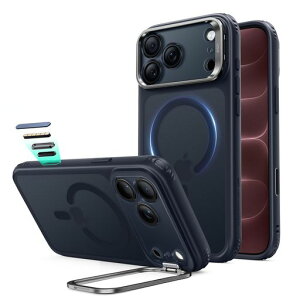 ESR iPhone18ProMax �P�[�X 17ProMax���p Flex�X�^���h 4�{�ČRMIL�K�i Classic Hybrid �t���X�g�u���[