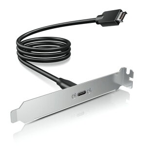 GRAUGEAR USB 3.2 Gen 2 �t�����g�p�l���w�b�_�[ USB-C Type-C ���X�����P�[�u�� �p�l���}�E���g�l�W PCI�u���P�b�g�t�� �P�[�u����50cm [G-AD-ETC-10G]