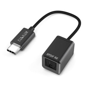 Cubilux SPDIF - USB C ���̓A�_�v�^�[ ���I�[�f�B�I�^���p [�X�e���I�^����p�A�I�[�f�B�I�Đ��p�ł͂Ȃ�] �^�C�v C �����C�����̓h���O���ATOSLINK ���V�[�o�[�A�Ή�iPhone 16/15 Pro Max�AiPad Pro