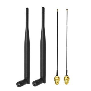 BINGFU NGFF M.2 �A���e�i �L�b�g (6dbi �A���e�iRP-SMA�I�X + �P�[�u�� 20cm) 2�Z�b�g