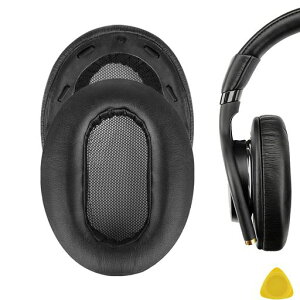Geekria �C���[�p�b�h �݊��� �p�b�h �\�j�[ Sony MDR-1AM2, MDR-1AM2/B �w�b�h�z���ɑΉ� �p�b�h �C���[/�C���[�J�b�v (�v���e�C�����U�[/�u���b�N �v���X�`�b�N�����O)