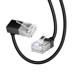 Dutevolns Cat6A �C�[�T�l�b�g�P�[�u�� 90°������ 3M�Alan�P�[�u�� l���A10Gbps 550MHz UTP