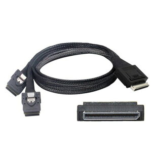 xiwai OCuLink PCIe PCI-Express SFF-8611 8X 8 ���[�� - �f���A�� SFF-8087 4X SSD �f�[�^�A�N�e�B�u�P�[�u�� 50cm