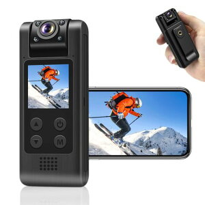 LXMIMI 4K ���^�J���� �{�f�B�J���� WiFi �X�}�z�A�� ����ɘ^��&�ʐ^�B�e 1.3�C���`�t����� 180°��]�����Y 120�x�L�p 256GB �z�^�� ���̌��m �ԊO���Î� �N���b�v�^ �E�F�A���u���J ���� �A�c