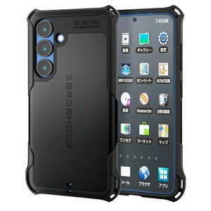 �G���R�� Galaxy S25 (SC-51F) �P�[�X �n�C�u���b�h �[���V���b�N �ϏՌ� �Ռ��h�~ 4�p�_���p�[ �_�u�����C���[�݌v �X�g���b�v�z�[���t�� �����Y�ی� ZEROSHOCK �u���b�N PM-G251ZEROBK