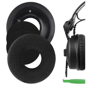 Geekria �C���[�p�b�h�݊��� �p�b�h �[���n�C�U�[ Sennheiser HD25-1, HD25, HD25SP, 25SP-II �w�b�h�z���ɑΉ� �p�b�h �C���[/�C���[�J�b�v (�x���A/�u���b�N)